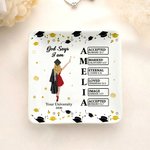 Personalized Cartoon Graduate Character Bible Name Ceramic Trinket Jewellery Dish with Year and School Name Graduation Gift for 2026 Graduates