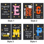 Gepersonaliseerd Olifant Bewaar Speelgoed met Voorletter Naam Jaar Klas van 2026 School Grad Gift voor Afgestudeerden