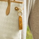 Porte-clés de sac en cuir personnalisé avec l'année et le nom de la promotion 2026 Cadeau de fin d'études pour les diplômés