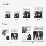 Personalized Graduation Newspaper Vintage Wrapping Paper with Text and Photo for Flower Bouquet Graduation Gift for High School College Graduates