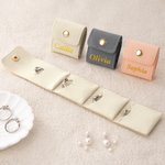 Personalised Simple Golden Name Foldable Jewellery Case Travel Essentials Daily Use Business Trip Gift for Girls Women