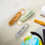 Porte-clés de sac en cuir personnalisé avec l'année et le nom de la promotion 2026 Cadeau de fin d'études pour les diplômés