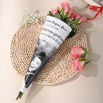 Personalized Graduation Newspaper Vintage Wrapping Paper with Text and Photo for Flower Bouquet Graduation Gift for High School College Graduates