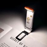 Personalised Cartoon Character LED Rechargeable Light Clip with Name and Birth Flower Reading Accessories Birthday Gift for Book Lovers Friends