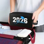 Personalised Graduation Hat Large Capacity Toiletry Bag with Year and Colourful Name Travel Accessories Class of 2026 Gift for Men
