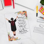 Personalizzato Tutti i tuoi sogni intorno a te Fiore placca acrilica decorazione casa Classe di 2026 regalo di laurea