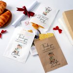 Personalized Cute Grad Cap Teddy Bear Food-Grade Paper Treat Bags Set of 20 Party Favors Graduation Gift for Class of 2026 Graduates