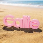 Personalized Multi-color Name 3D Printed Sand Mold 1-7 Letters Beach Vacation Essentials Play Birthday Gift for Family Kids