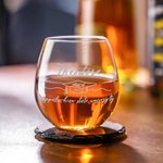 Personalised Graduation Cap Name Whiskey Rocks Glass with School Name and Year Graduation Party Birthday Gift for Graduates Classmates Drinkers