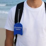 Personalisierte Multicolor 3D-gedruckt Kickboard Rucksack Tag mit Text Team Spiel Tag Geburtstag Geschenk für Trainer Schwimmer Sportliebhaber