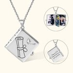 Personalized Graduation Necklace Photo Necklace Graduation Souvenir