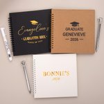 Personalized Graduation Name and Year Photo Guestbook with Ballpoint Pen and Stickers Graduation Keepsake Gift for Graduates