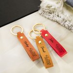 Porte-clés de sac en cuir personnalisé avec l'année et le nom de la promotion 2026 Cadeau de fin d'études pour les diplômés