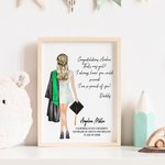 Impression personnalisée de souvenirs de fin d'études pour elle