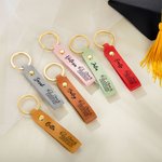 Porte-clés de sac en cuir personnalisé avec l'année et le nom de la promotion 2026 Cadeau de fin d'études pour les diplômés