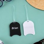 Personalisierte Multicolor 3D-gedruckt Kickboard Rucksack Tag mit Text Team Spiel Tag Geburtstag Geschenk für Trainer Schwimmer Sportliebhaber