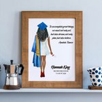 Impression personnalisée de souvenirs de fin d'études pour elle