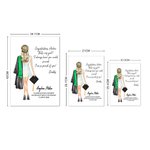 Impression personnalisée de souvenirs de fin d'études pour elle