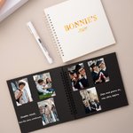 Personalized Graduation Name and Year Photo Guestbook with Ballpoint Pen and Stickers Graduation Keepsake Gift for Graduates