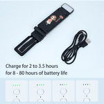 Personalised Cartoon Character LED Rechargeable Light Clip with Name and Birth Flower Reading Accessories Birthday Gift for Book Lovers Friends
