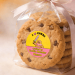 Henkilökohtainen Cookie Monster Leipä Monster Söpö Cookie tarra nimi Leipomo syntymäpäivälahja Cake Shop Baker