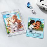 Personalized Funny Classic TCG Poke Card with Photo Glitter Family Game Card Celebrating Graduation Card Birthday Gift for Women Men Family