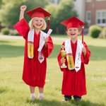 Personalized  Pencil Shape Star Kindergarten Graduation Stoles Gown with Name and Grade Class of 2026 Kindergarten Graduation Gift for Kids
