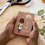 Personalizado Nacimiento Flor Cartoon Personaje Madera Magnético Aguja de Coser Caja de Almacenamiento con Nombre Almacenamiento Diario Regalo de cumpleaños para los amantes de la costura
