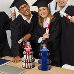 Spersonalizowana czapka ukończenia szkoły ze zdjęciem Drewniany uchwyt na pieniądze z tekstem Prezent ukończenia szkoły dla absolwentów klasy 2026