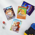 Personalized Funny Classic TCG Poke Card with Photo Glitter Family Game Card Celebrating Graduation Card Birthday Gift for Women Men Family