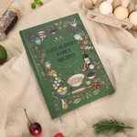 Libreta A5 personalizada con texto Flores de jardín Alimentos Condimentos Especias Regalo de cumpleaños Día de la madre para los amantes de la cocina que se mudan de casa