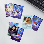 Personalized Funny Classic TCG Poke Card with Photo Glitter Family Game Card Celebrating Graduation Card Birthday Gift for Women Men Family