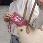 Portefeuille en cuir plié avec nom et fentes pour cartes multiples Cadeau d'anniversaire pour femmes