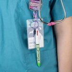 Stetoscopio personalizzato Glitter 3-In-1 penna a sfera con nome Set di 2 Compleanno Infermiere Settimana Apprezzamento Regalo per infermiere Studente Medico