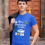 T-shirt 100% coton avec nom et année d'anniversaire Cadeau de voyage pour diplômés
