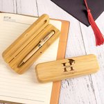 Personalized Engraved Graduation Cap Initial Wooden Ballpoint Pen and Case Set with Name School Name and Year Graduation Gift for Graduates