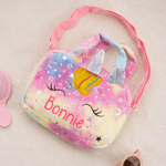 Personalized Glitter Fantasy Unicorn 6-Piece Wallet Set with Name Back to School Children's Day Birthday Gift for Girls