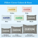 Personalised Embroidered Text Multicolor Plaid Soft Pillow Cover Home Decor Daily Use Baby Shower Housewarming Gift for Kids Family