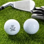 Spersonalizowane kije golfowe Zestaw 3 piłek golfowych z imieniem i rokiem Urodzinowy prezent dla absolwenta miłośnika golfa