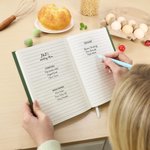 Libreta A5 personalizada con texto Flores de jardín Alimentos Condimentos Especias Regalo de cumpleaños Día de la madre para los amantes de la cocina que se mudan de casa