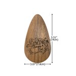 Personalised Engraved Vintage Sewing Design Teardrop Magnetic Wooden Scissor Case Set with Name Mother's Day Birthday Gift for Sewing Lovers