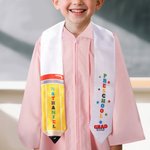 Personalized  Pencil Shape Star Kindergarten Graduation Stoles Gown with Name and Grade Class of 2026 Kindergarten Graduation Gift for Kids