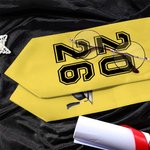 Personalized Grad Cap Cartoon Character Graduation Sash with Name and Year Graduation Keepsake Gift for Class of 2026 Graduates