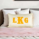 Personalised Embroidered Text Multicolor Plaid Soft Pillow Cover Home Decor Daily Use Baby Shower Housewarming Gift for Kids Family