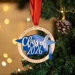 Spersonalizowany medal ukończenia klasy 2026 z wygrawerowanym tekstem - prezent dla absolwentów