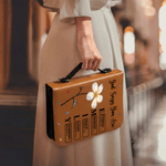 Livre biblique en cuir PU avec fermeture éclair et poignée de transport Cadeau de baptême religieux pour les femmes chrétiennes