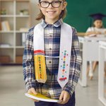 Personalized  Pencil Shape Star Kindergarten Graduation Stoles Gown with Name and Grade Class of 2026 Kindergarten Graduation Gift for Kids