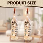 Personalisierte stilvolle Gott sagt, ich bin Geburt Blume Schmetterling Liebe Zitat Glas LED-Flasche Lampe mit Namen Muttertag Geschenk für Mama Oma
