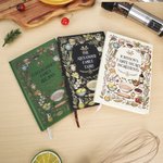 Libreta A5 personalizada con texto Flores de jardín Alimentos Condimentos Especias Regalo de cumpleaños Día de la madre para los amantes de la cocina que se mudan de casa