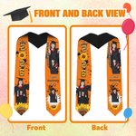 Collage de Fotos Personalizado Estola de Graduación de Flores Multicolor con Texto Class Of 2026 Regalo de Graduación para Graduados